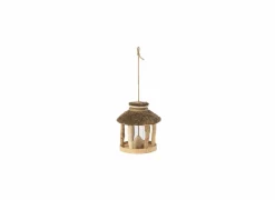 Vogelhuisje H26cm - hout massief - naturel