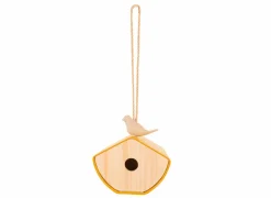 Vogelhuisje 16x16x16,5cm - bamboevezel - naturel