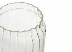 Voorraadpot Harmony 1,3L - glas - transparant & acacia