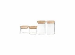 Voorraadpot 0,5L+1L set van 4