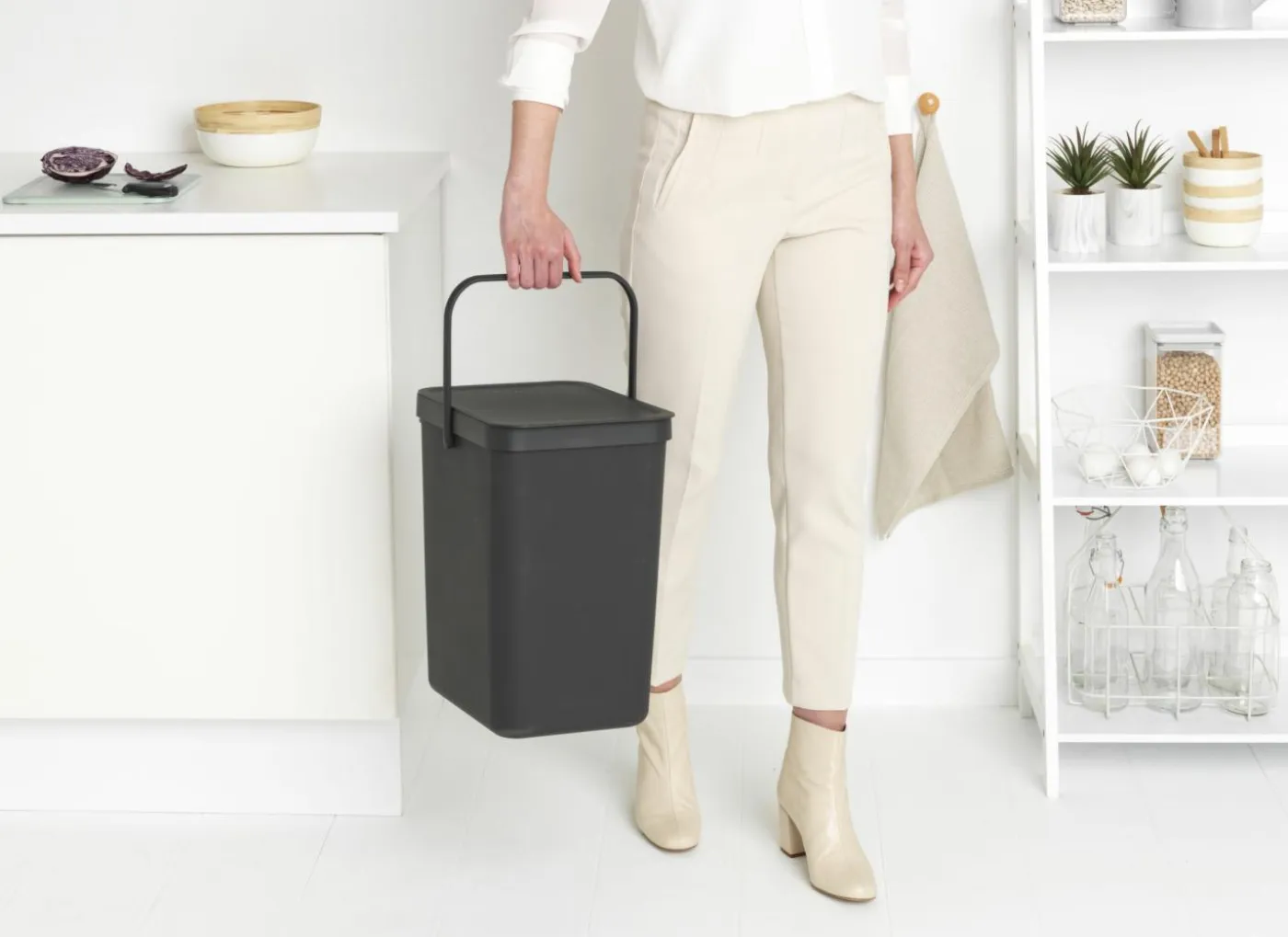 Vuilbak Sort & Go Brabantia 25L grijs