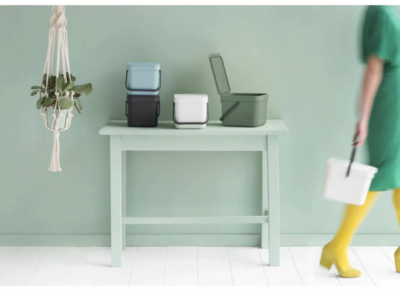 Vuilbak Sort & Go Brabantia 6L grijs
