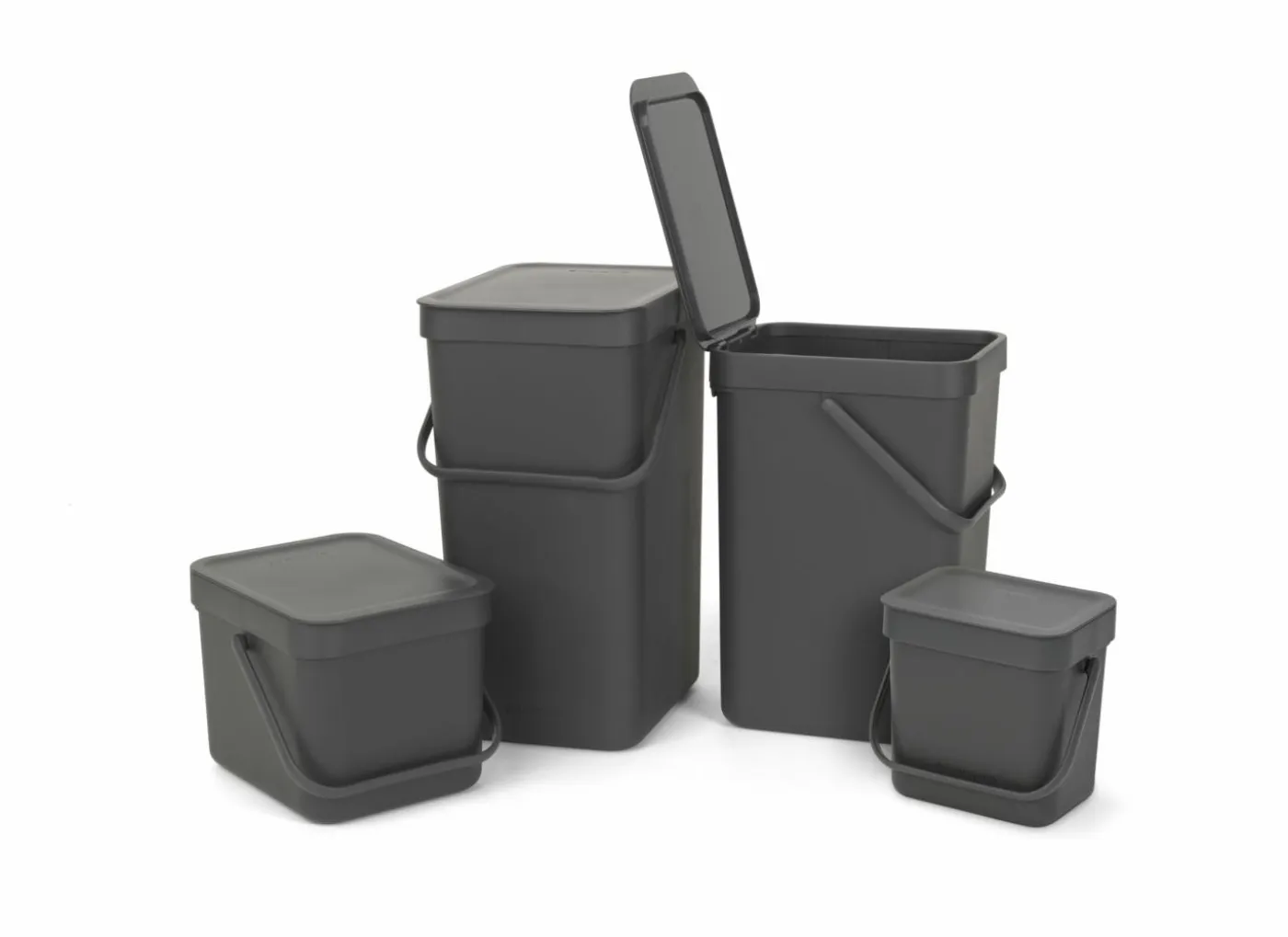 Vuilbak Sort & Go Brabantia 6L grijs