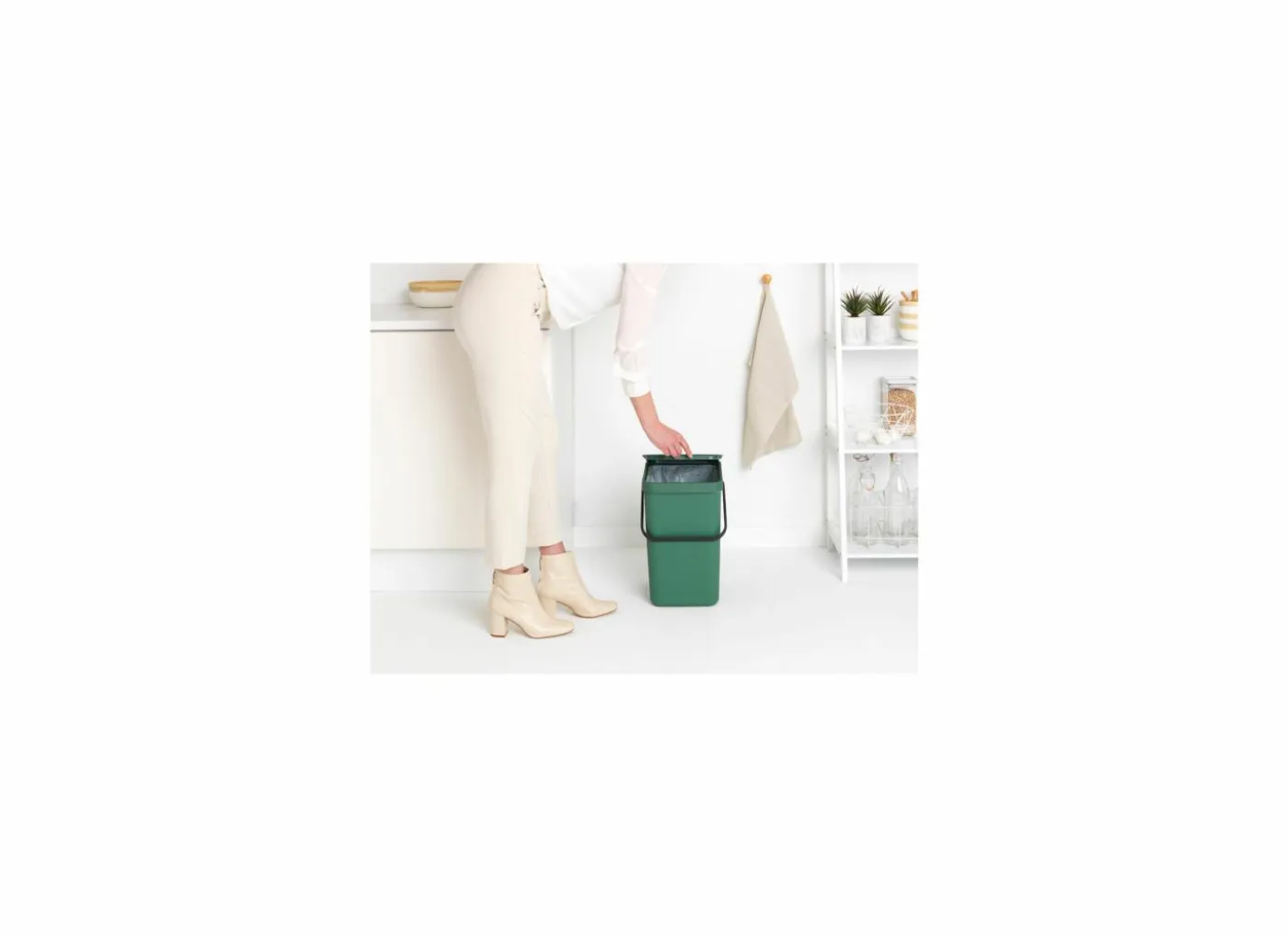 Vuilbak Sort & Go Brabantia 25L groen