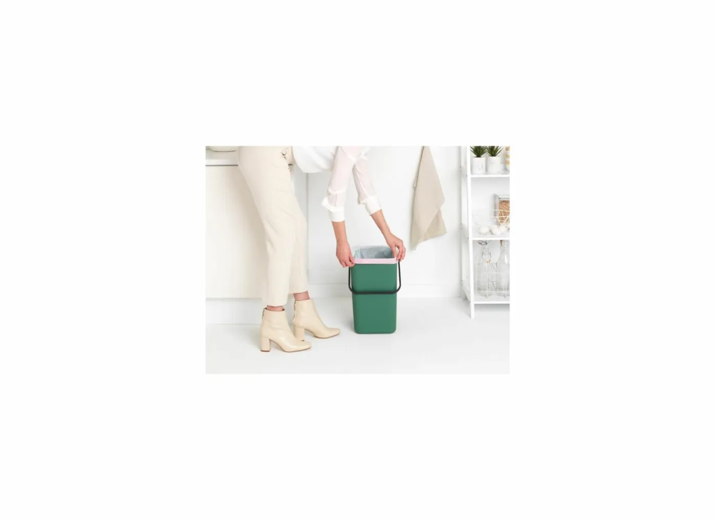 Vuilbak Sort & Go Brabantia 25L groen