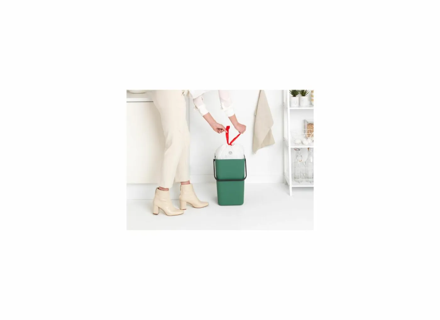 Vuilbak Sort & Go Brabantia 25L groen