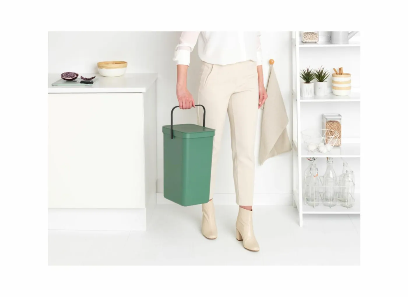 Vuilbak Sort & Go Brabantia 16L fire green