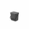 Vuilbak Sort & Go Brabantia 3L grijs