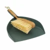 Vuilblik en borstel FSC - groen & bruin