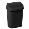 Vuilnisbak Mistral Swing 10L zwart