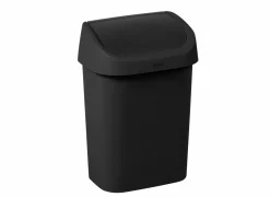 Vuilnisbak Mistral Swing 10L zwart