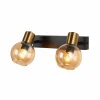 Wandlamp brons 2x40W E14