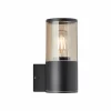 Wandlamp buiten Sergioro zwart 20W E27