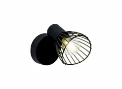 Wandlamp Elhi zwart 40W E14