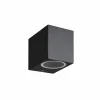 Wandlamp zwart 35W GU10