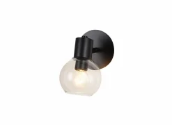 Wandlamp zwart 1x40W E14