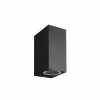Wandlamp zwart 2x35W GU10