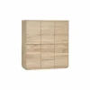 Wandmeubel Caviar 165cm - eik massief & decor - naturel