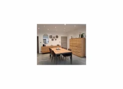 Wandmeubel Caviar 165cm - eik massief & decor - naturel