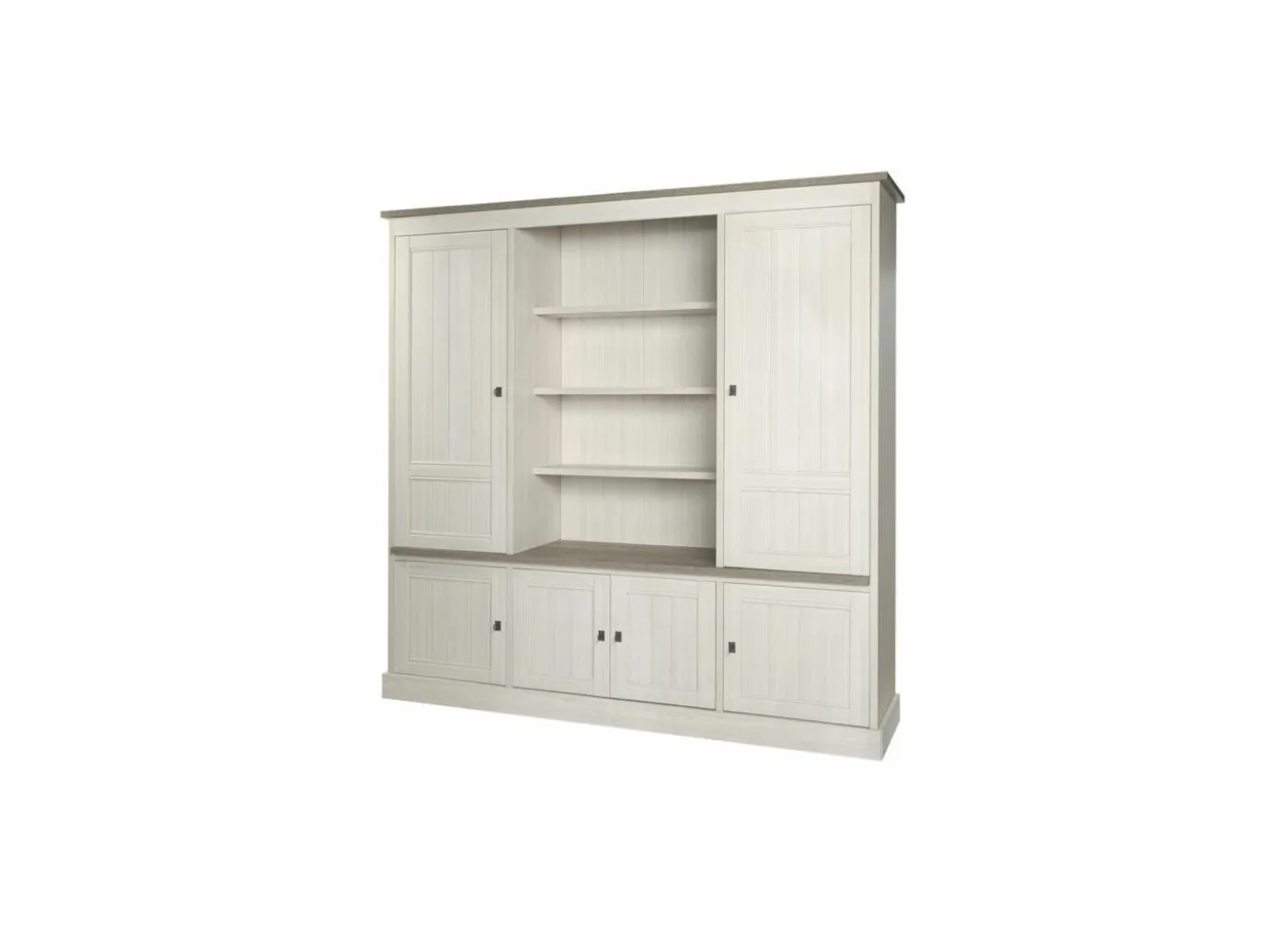 Wandmeubel 215cm - decor - lariks & bruine eik