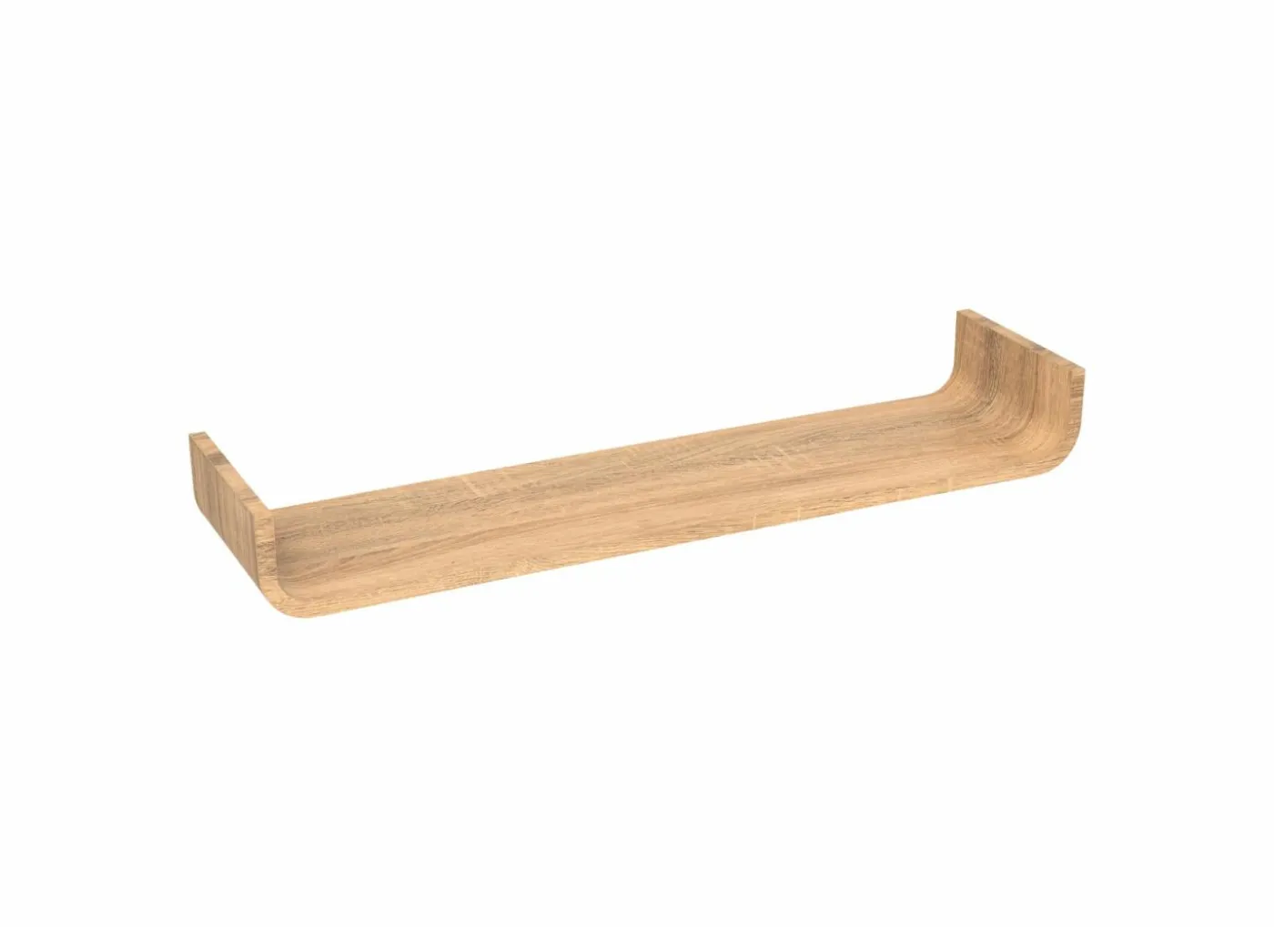 Wandplank Fixy 80x20xH10cm - MDF - naturel