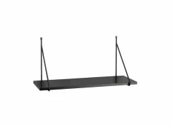 Wandplank Ruspoli 60x22x30cm zwart