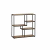 Wandrek Amador 80x20x80cm - mango massief - zwart & bruin