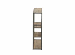 Wandrek Amador 80x20x80cm - mango massief - zwart & bruin