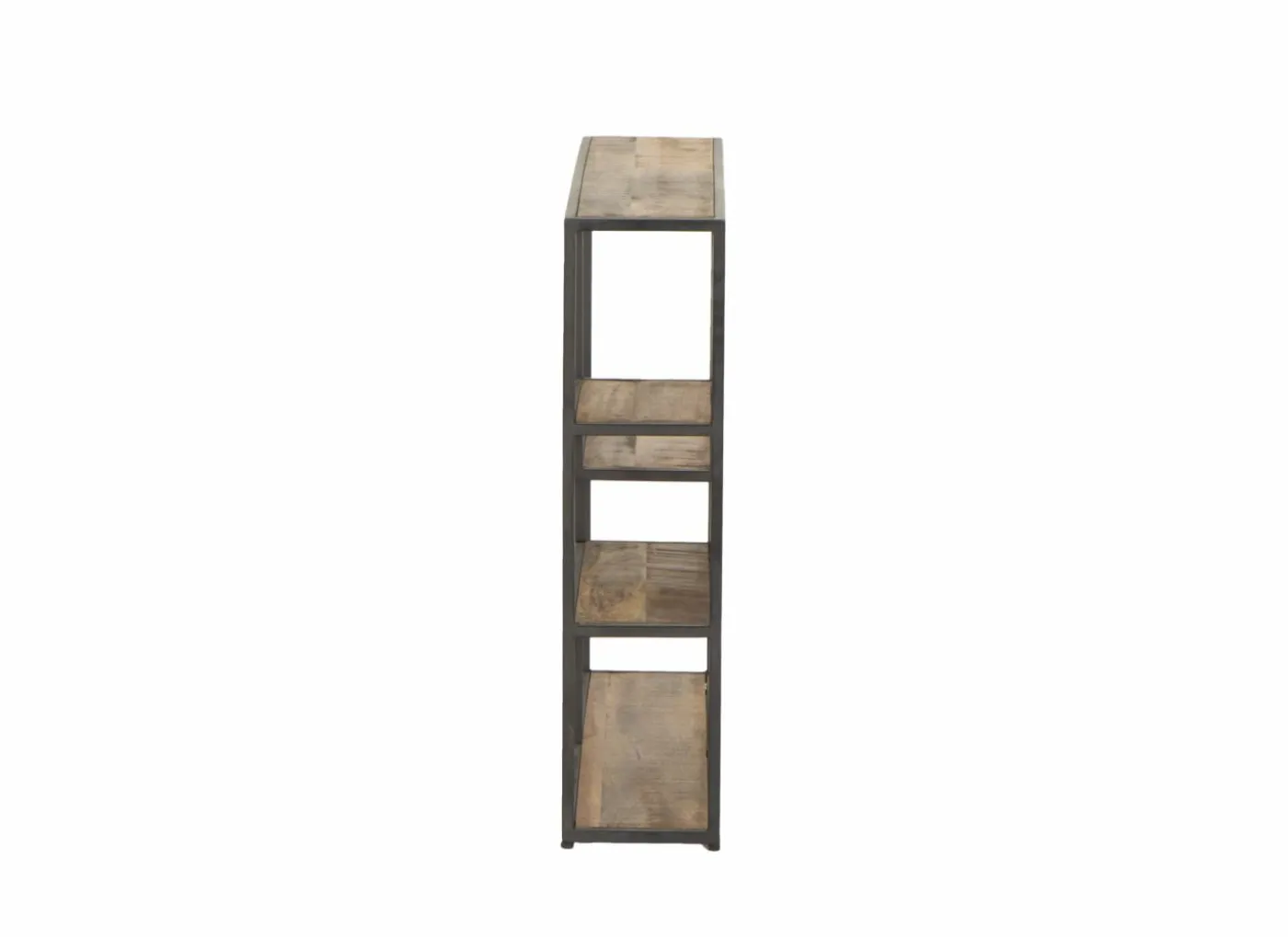 Wandrek Amador 80x20x80cm - mango massief - zwart & bruin