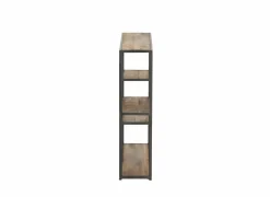 Wandrek Amador 80x20x80cm - mango massief - zwart & bruin