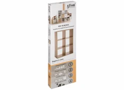 Wandrek Mix N' Modul 6 vakken 67,6x32x100,5cm - decor - naturel