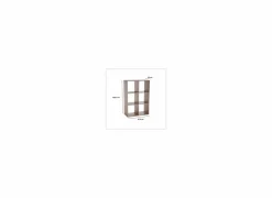 Wandrek Mix N' Modul 6 vakken 67,6x32x100,5cm - decor - naturel