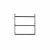 Wandrek Tomado 70x21x68cm - staal - zwart