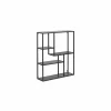 Wandrek 75x20x91cm - decor - zwarte eik