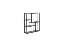 Wandrek 75x20x91cm - decor - zwarte eik
