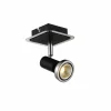 Wandspot chroom zwart 5W  GU10