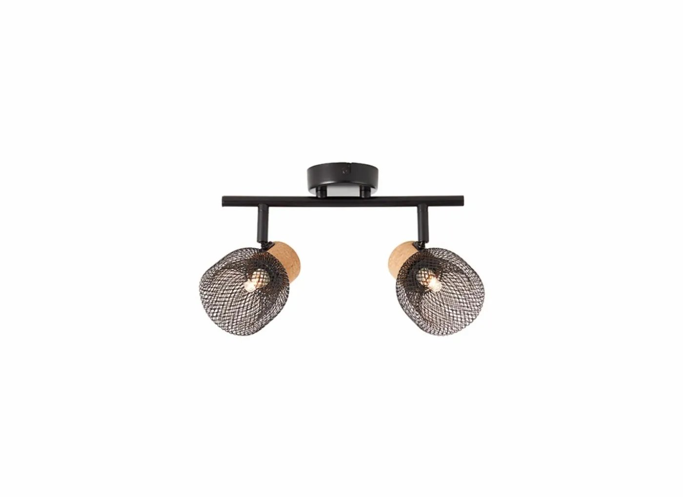 Wandspot Flaka zwart 6W