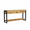 Wandtafel Sanguine 150x35cm - mango massief - natuur