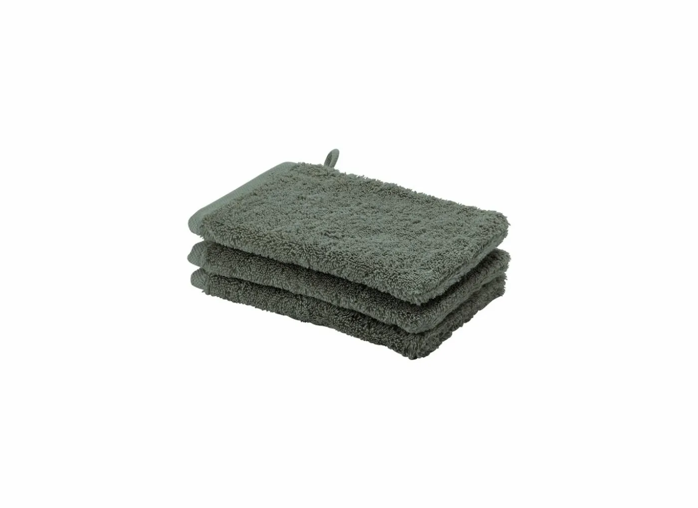 Washandje London 16x22cm groen