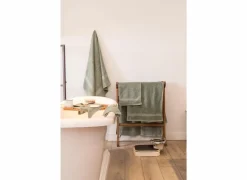 Washandje 15x21cm stone green set van 2