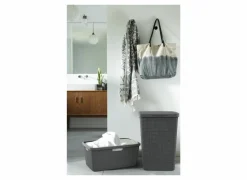 Wasmand Jute 43x34x58,2cm grijs
