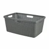 Wasmand Jute 59,4x39,4xH25cm grijs