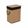 Wasmand 41,5x30x50cm - bamboe - zwart/bruin