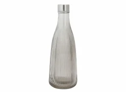 Waterfles Atla 1L - glas - grijs