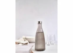 Waterfles Atla 1L - glas - grijs