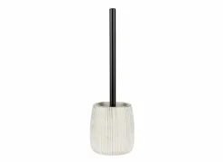 Wc-borstel Pascoli Ø12x38cm - keramiek - wit & goud