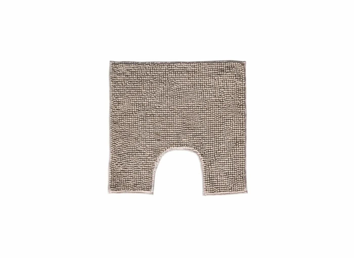 Wc-mat Indiana Shape 50x50cm - chenille - taupe