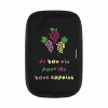 Wijnkoeler Du bon vin pour les copains 15,5x20cm - nylon - zwart