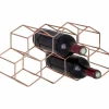 Wijnrek 37,5x15x16cm - metaal - koper
