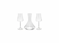Wijnset Muze 3-delig - glas - transparant